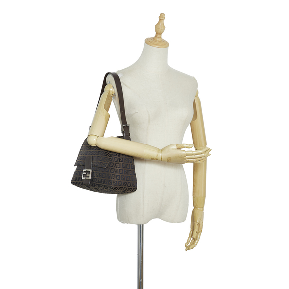 FENDI Zucchino Mamma Forever Shoulder Bag - Picture 9 of 9